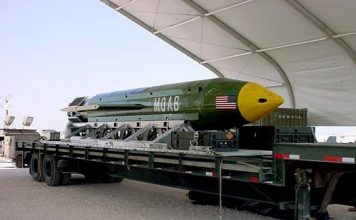 TRUMP LACHE UNE SUPERBOMBE GBU-43 DE 10.000 KG SUR L’AFGHANISTAN … POUR INTIMIDER LA COREE DU NORD !